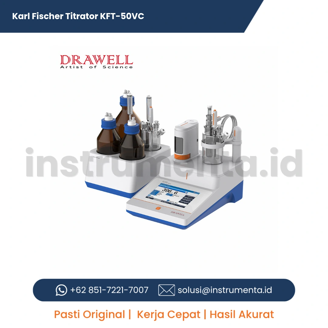 Jual Karl Fischer Titrator KFT-50VC | Alat Analisis Kadar Air & Titrasi Laboratorium Canggih